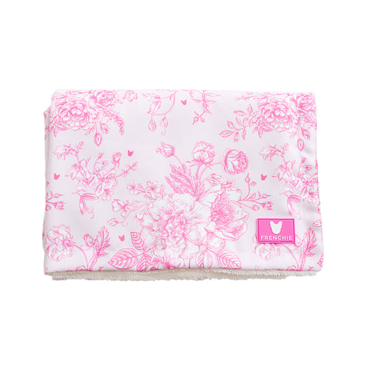 Frenchie Blanket - Toile- Pink
