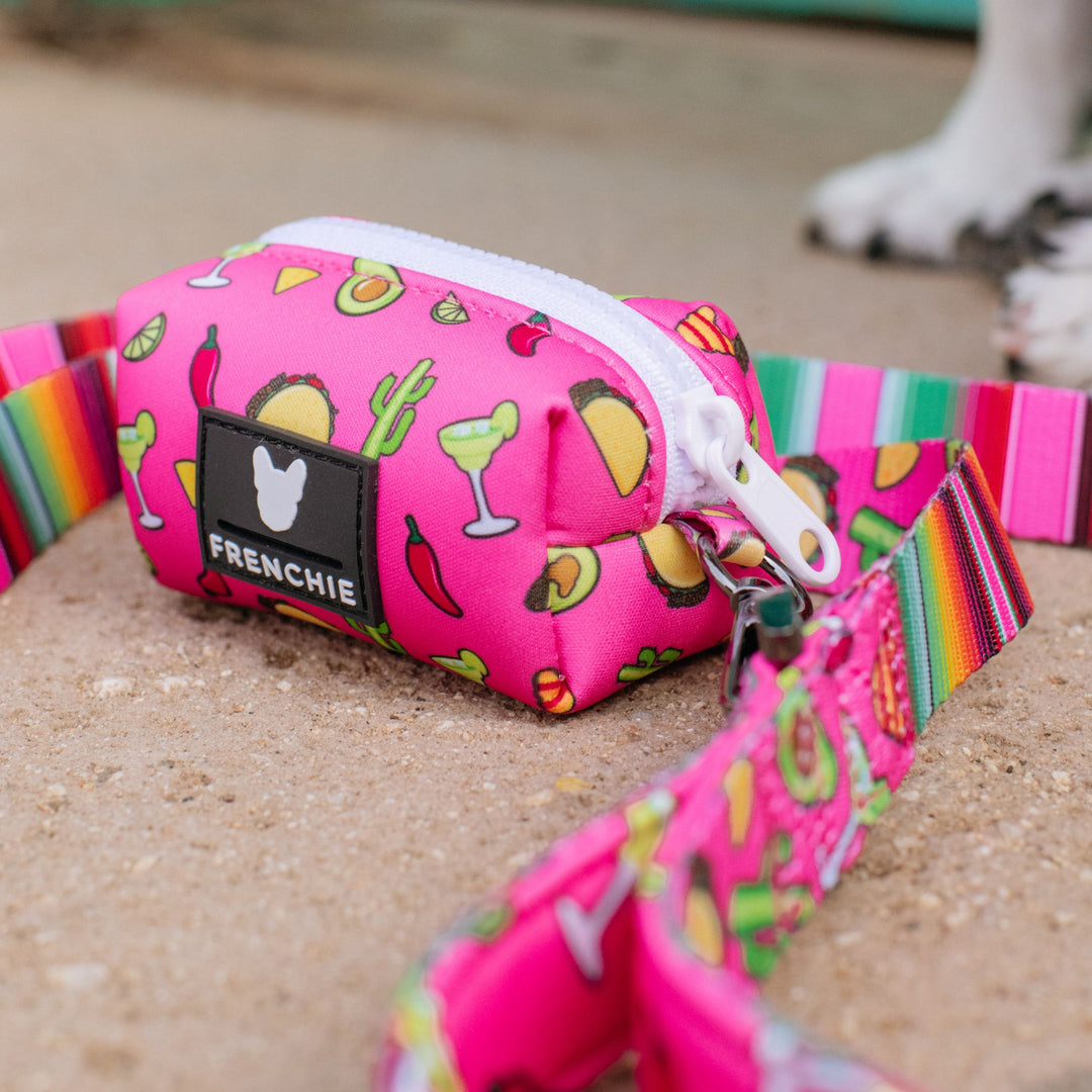 Frenchie Poo Bag Holder - Taco Tuesday- Pink