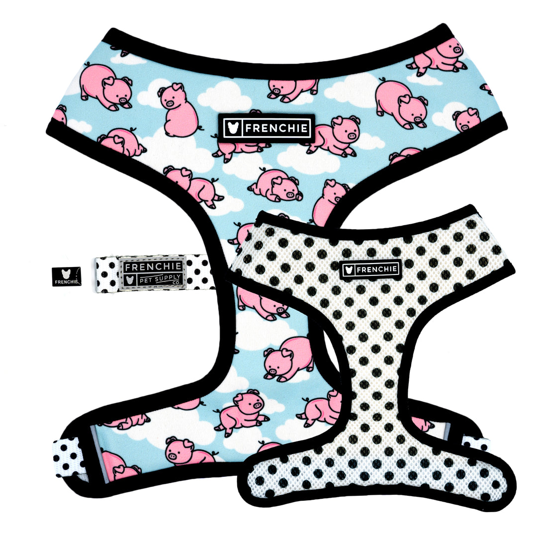 Frenchie Duo Reversible Harness - When Pigs Fly