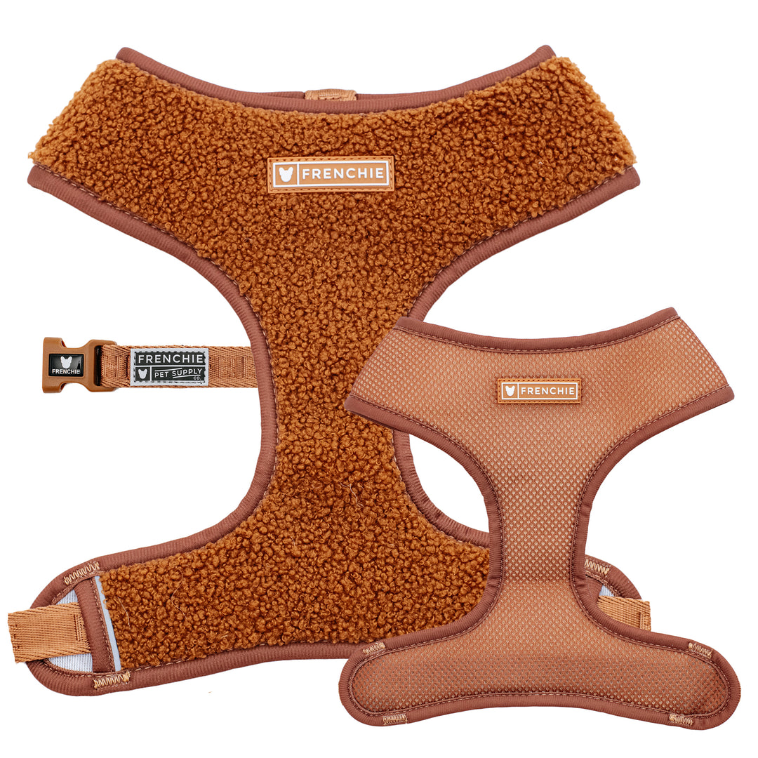 Frenchie Duo Reversible Harness - Teddy Brown