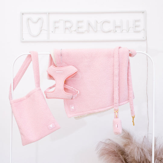 Frenchie Poo Bag Holder - Teddy Pink