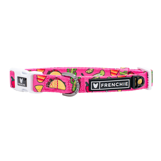 Frenchie Comfort Collar - Taco Tuesday- Pink