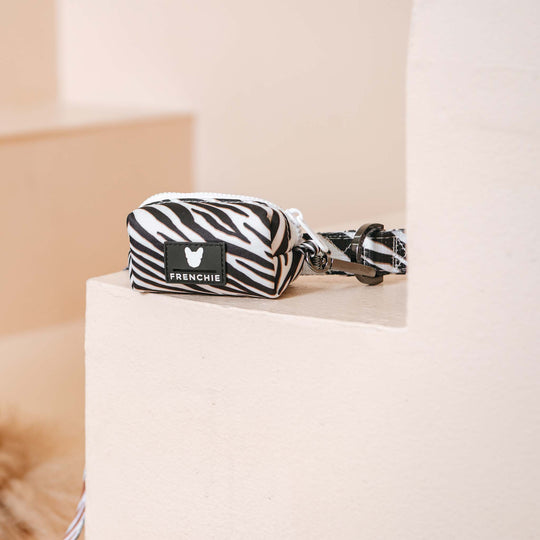 Frenchie Poo Bag Holder - Zebra