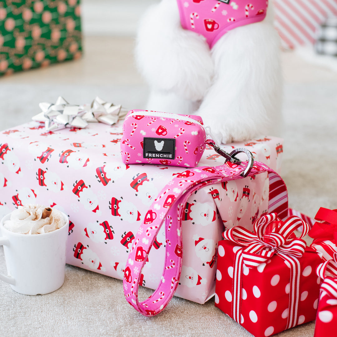 Frenchie Poo Bag Holder - Hot Cocoa (Pink)