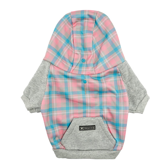 Frenchie Dog Hoodie - Highlander Plaid