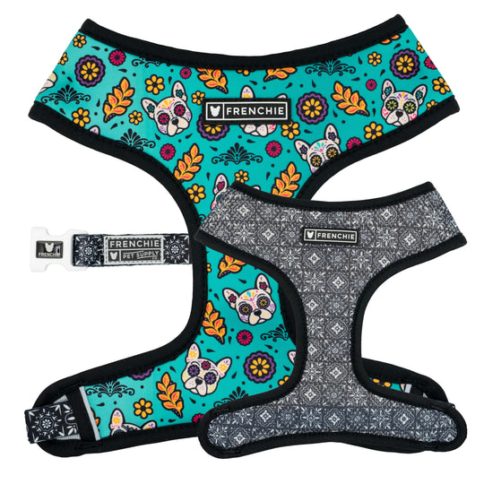Frenchie Duo Reversible Harness - Day of the Dog