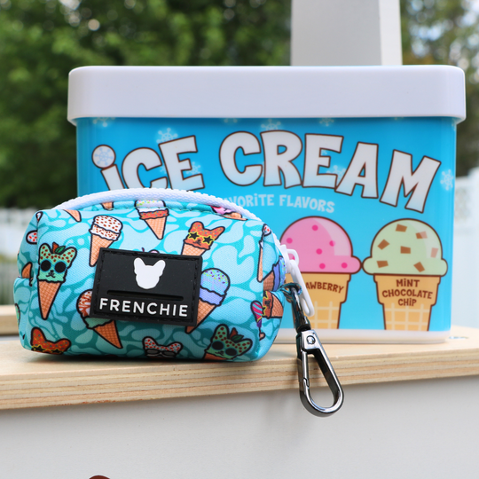 Frenchie Poo Bag Holder - Frozen Frenzy