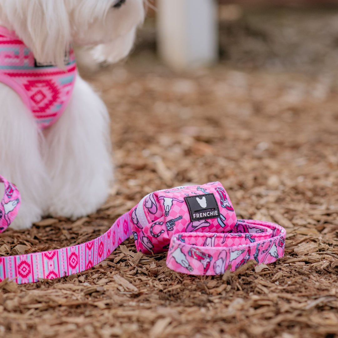 Frenchie Comfort Leash - Wild West- Pink