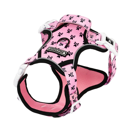 Frenchie Adjustable Harness - Pink Bad to the Bone