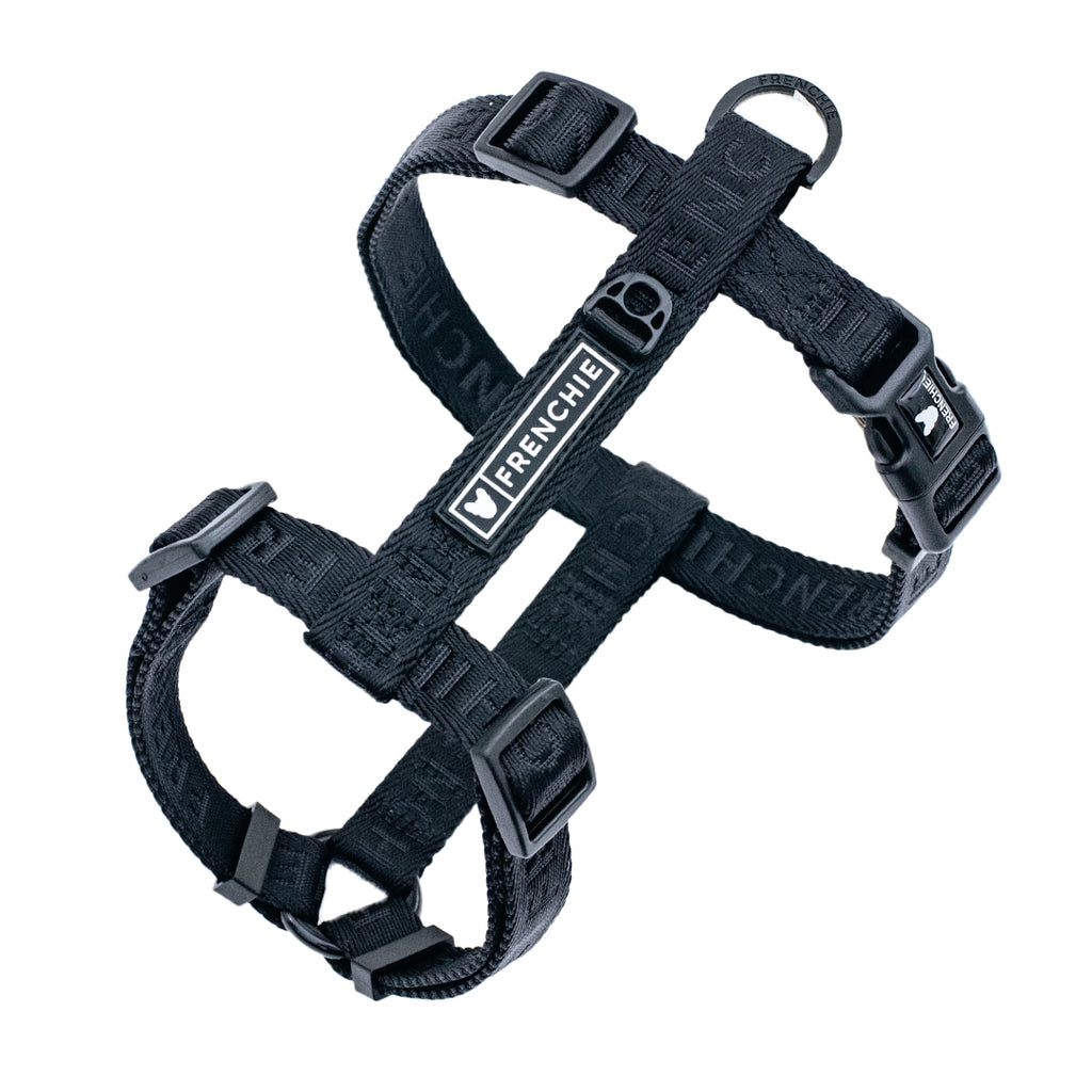 Frenchie Strap Harness - Solid Black – Frenchie Bulldog