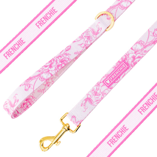 Frenchie Comfort Leash - Toile- Pink