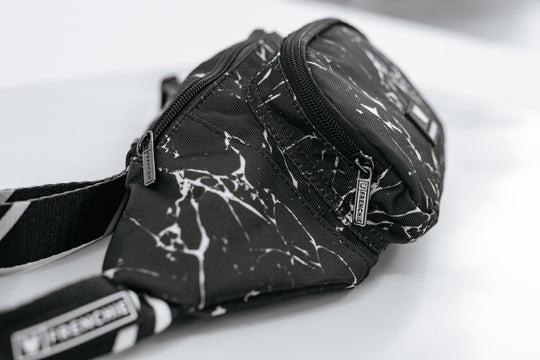Frenchie Fanny Pack - Black Marble