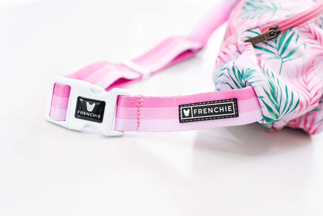 Frenchie Fanny Pack - Pink Palms