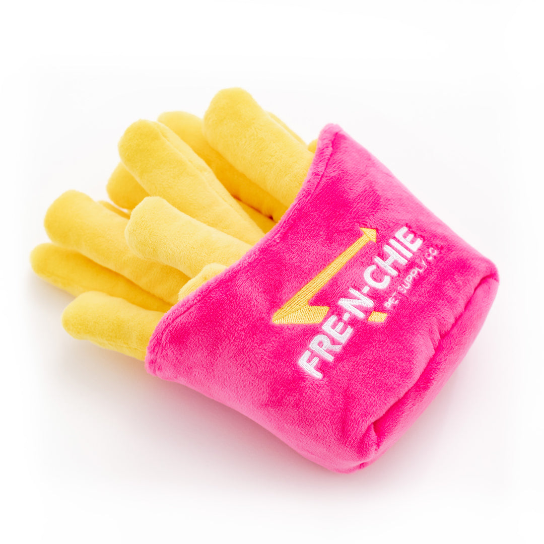 Frenchie Plush Toy - Pink Fries