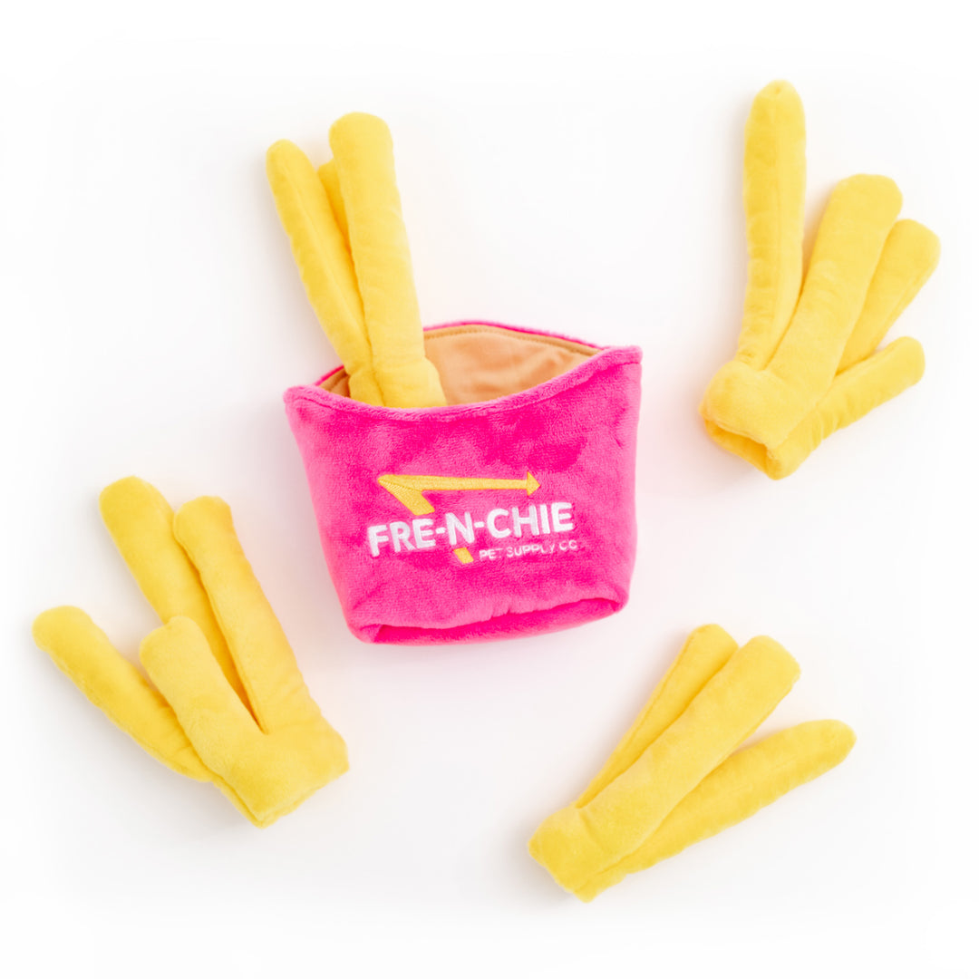 Frenchie Plush Toy - Pink Fries