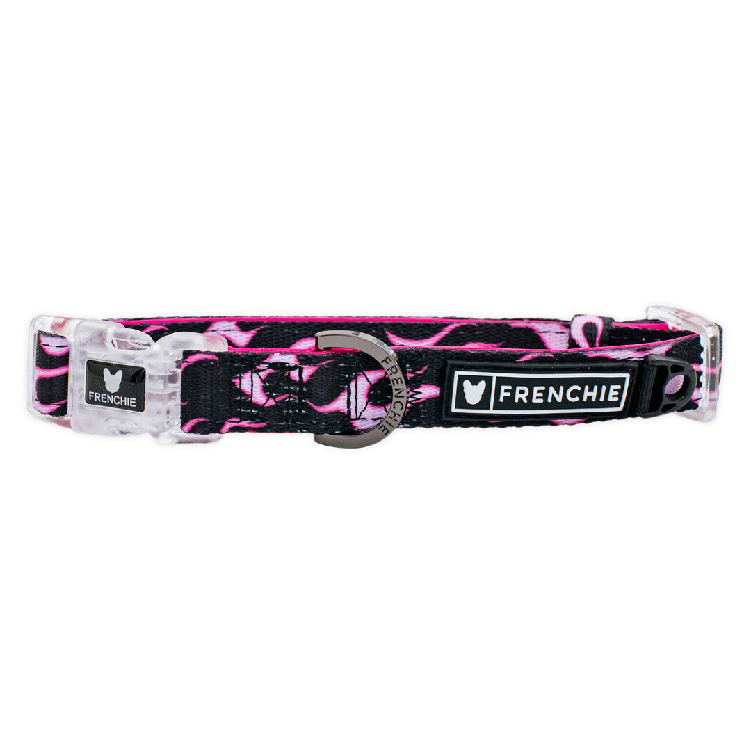 Frenchie Comfort Collar - Flames (Pink)
