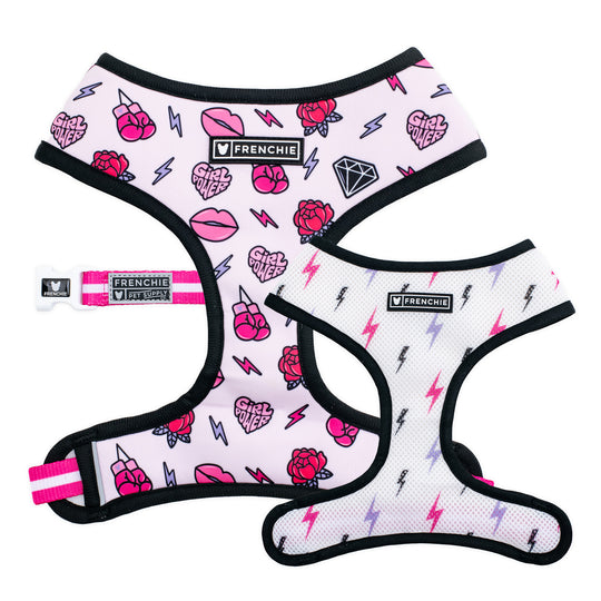 Frenchie Duo Reversible Harness - Girl Power