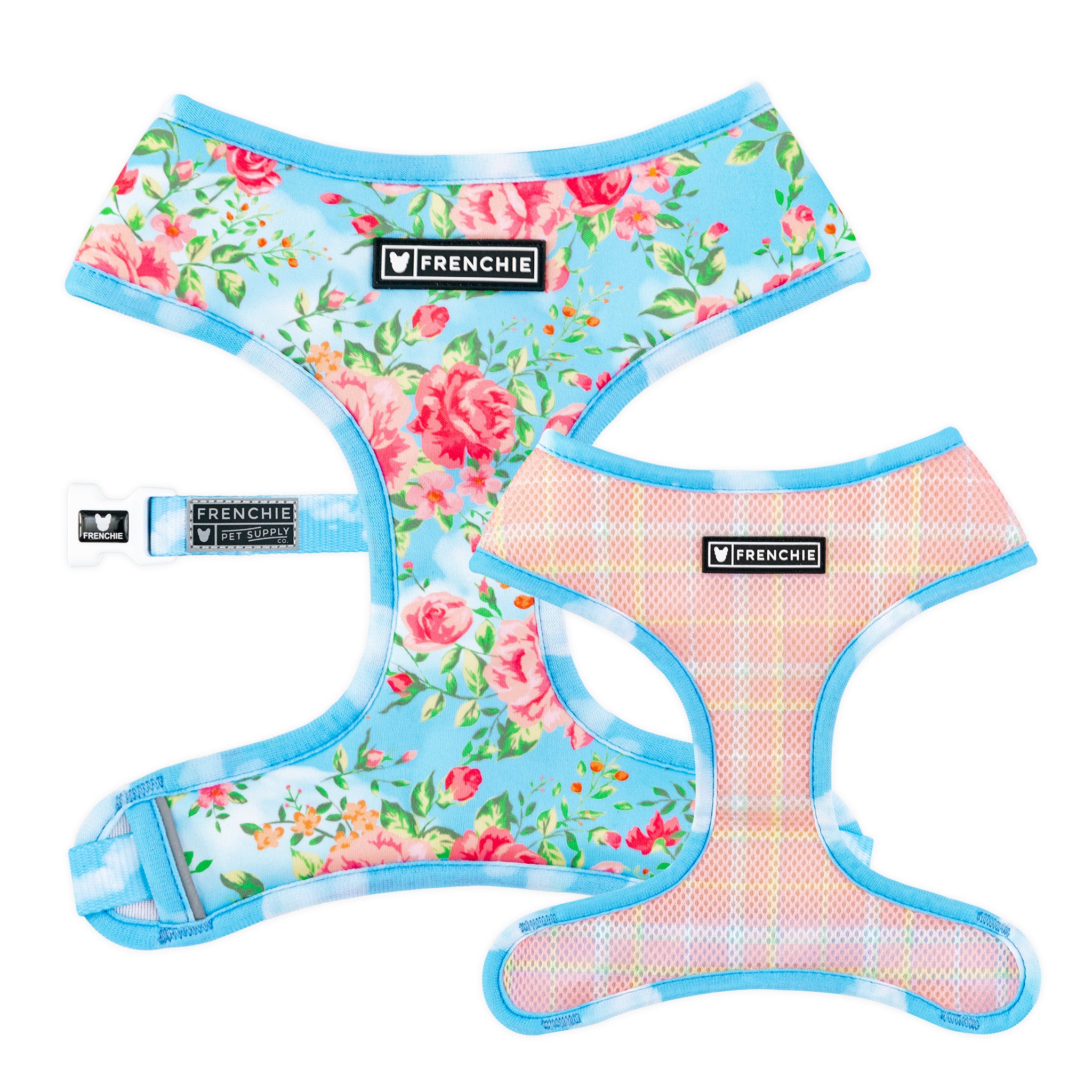 Frenchie Duo Reversible Harness - Secret Garden – Frenchie Bulldog