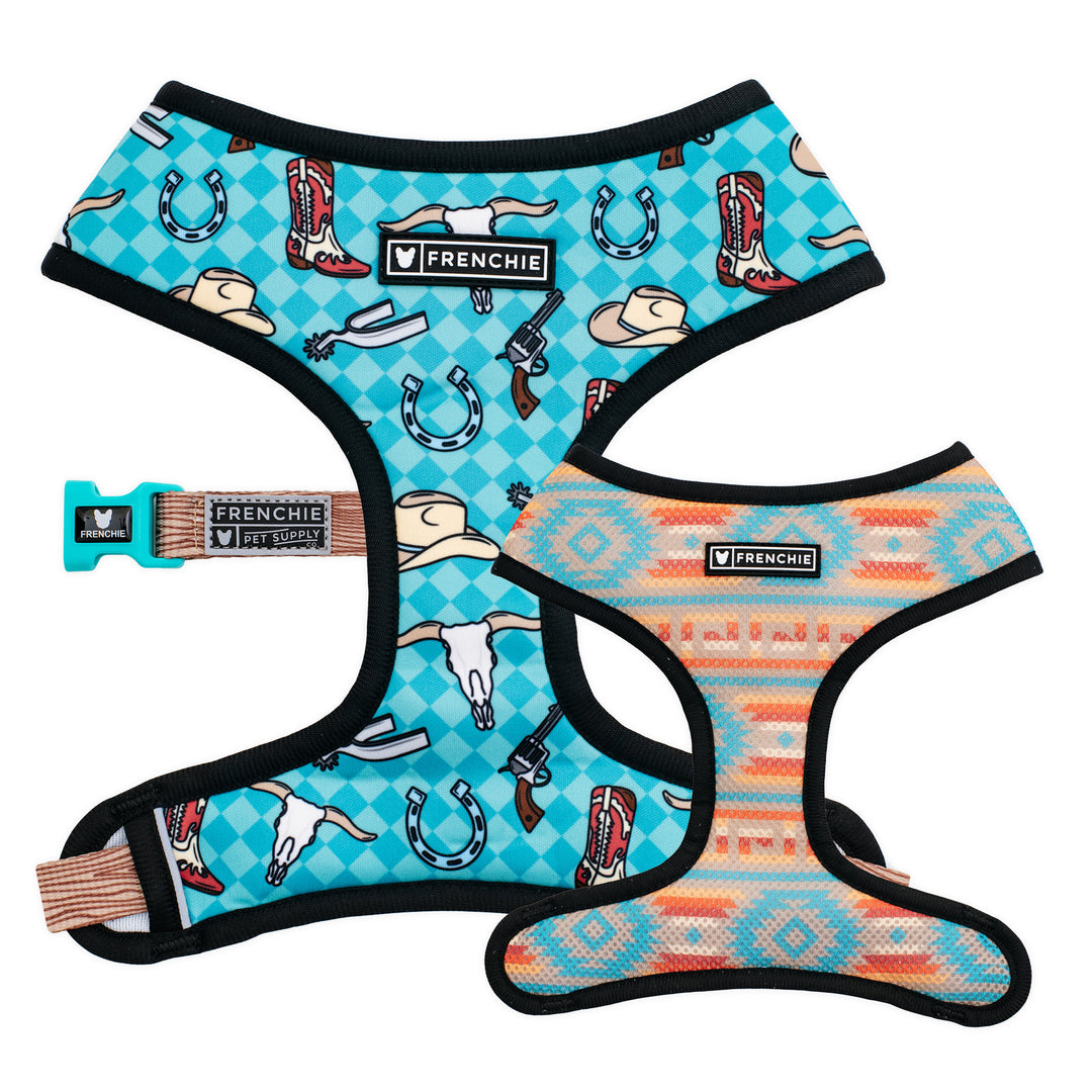 Frenchie Duo Reversible Harness - Wild West