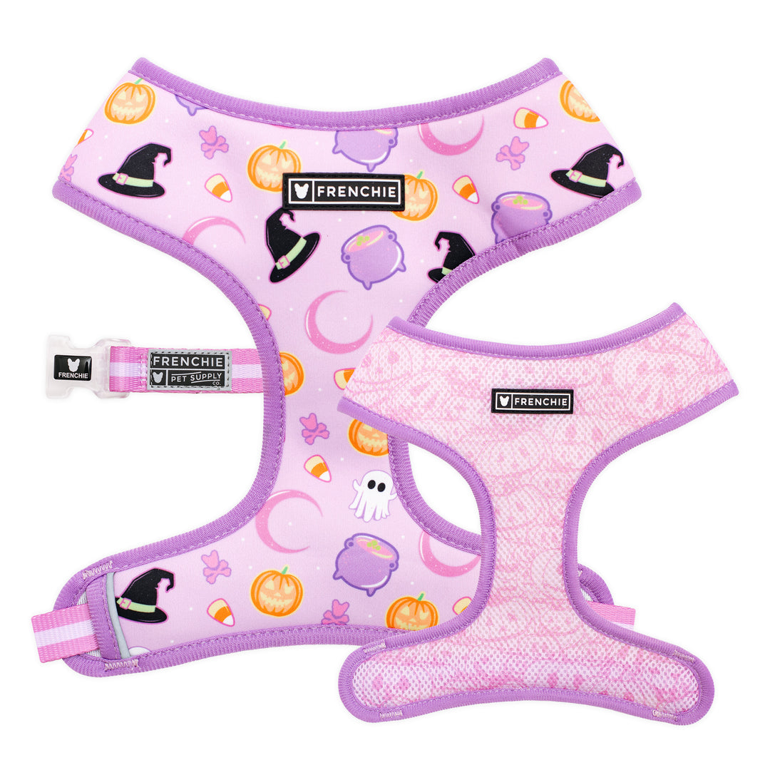Frenchie Duo Reversible Harness - Witches Brew (Purple)