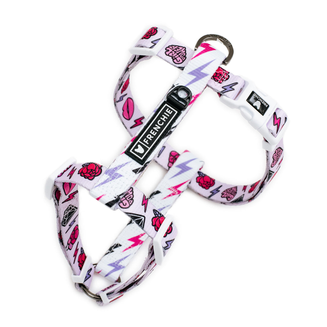 Frenchie Strap Harness - Girl Power