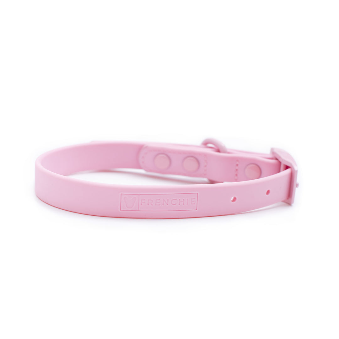 Frenchie Waterproof Collar - Pink Bubble Gum